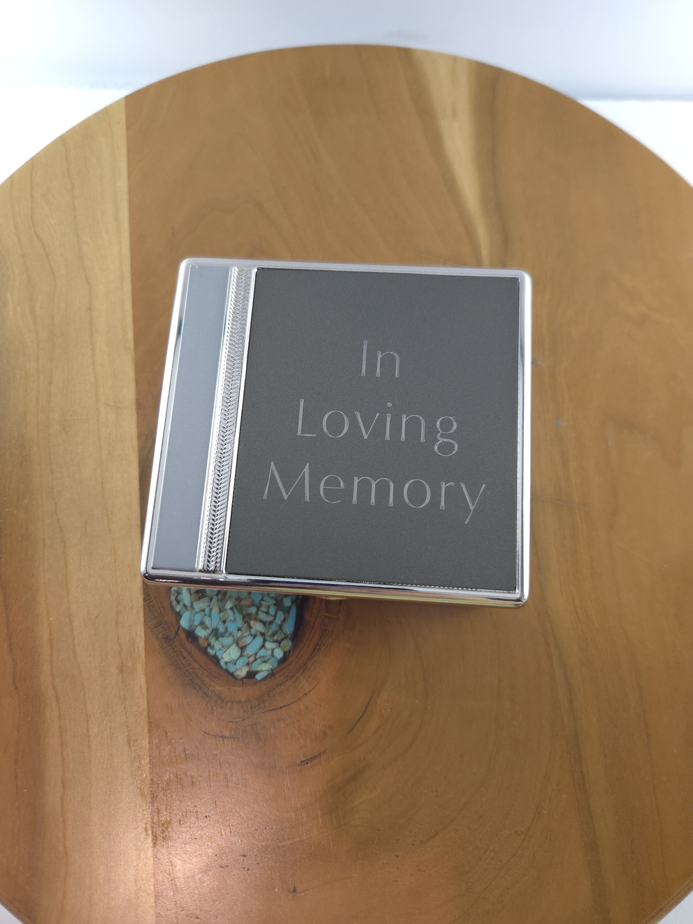 Things Remembered Memorial Keepsake Box - Gray and Silver "In Loving Memory" - Picture 13 of 13